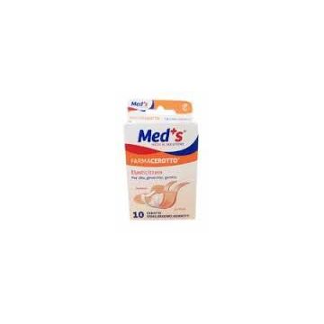 Cerotto meds strips tela ipoallergenico elasticizzato assortiti 10 pezzi