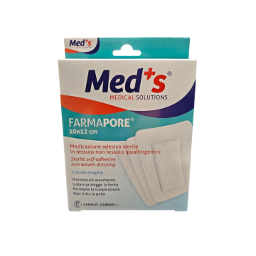 Med’s Farmapore Medicazione Adesiva Sterile 10x12 cm 5 Pezzi