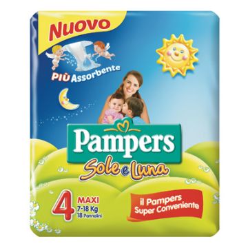 Pampers Sole&luna Maxi 18pezzi