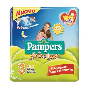 Pampers sole&luna flash midi20
