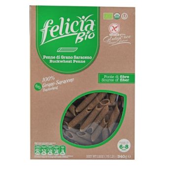 Felicia Bio Penne Senza Glutine Al Grano Saraceno Integrale Confezione 340g
