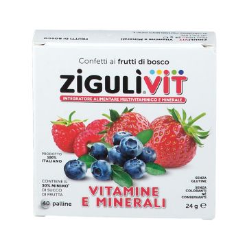 Zigulì Vit Vitamine e Minerali Frutti Di Bosco 40 Palline