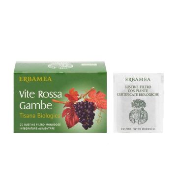 Erbamea Vite Rossa Gambe Tisana Bio 20 Bustine