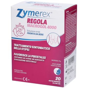 Zymerex Regola Macrogol 4000 20 Bustine da 20 ml