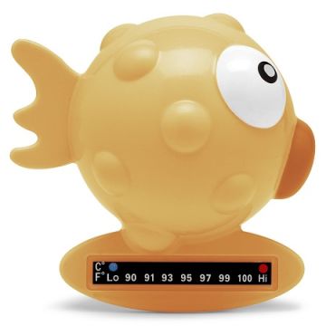 Chicco Termometro da Bagno Pesce Palla Colore Arancione 1 Pezzo