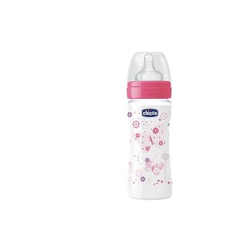 Chicco Biberon 250ml pp Silicone reg girl