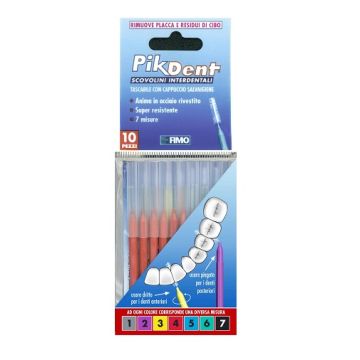 Pikdent Scovolini Interdentali 4 Rosso 10 Pezzi