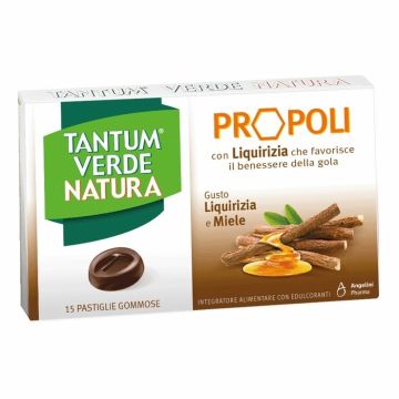 Tantum Verde Natura Propoli Liquirizia e Miele 15 Pastiglie