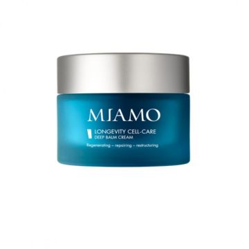 Miamo Longevity Cell Care Crema Viso Tutti i Tipi di Pelle Texture Burrosa 50 ml