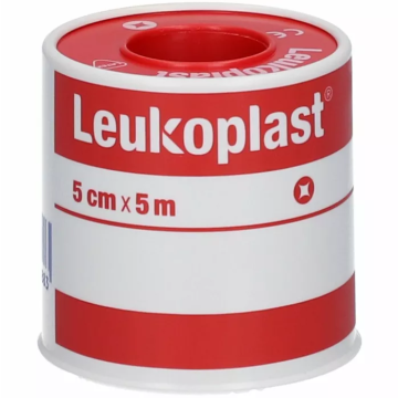 Leukoplast Pelle Cerotto Chirurgico In Rocchetto 5 x 5 cm