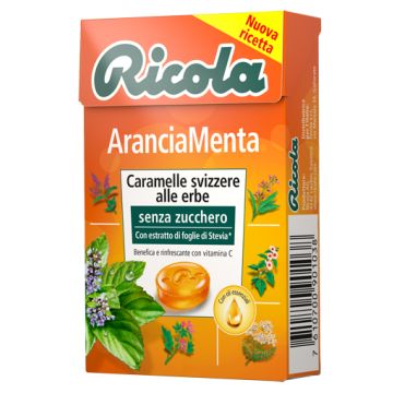 Ricola Arancia-Menta Senza Zuccheri 50g