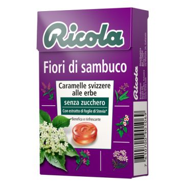 Ricola Fiori Sambuco Senza Zuccheri 50g