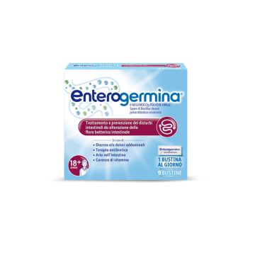 Enterogermina 6 Miliardi Fermenti Lattici, Probiotici Per Disturbi Intestinali, 9 Bustine