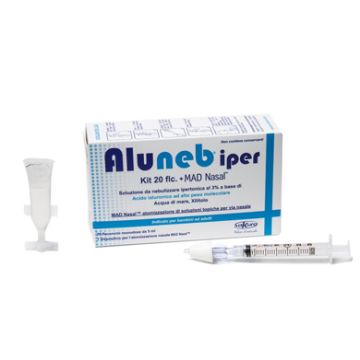 Aluneb soluzione ipertonica kit 20 flaconcini+mad nasal