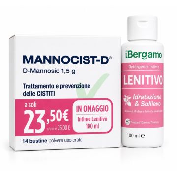 Mannocist-d 14 Buste Taglio Prezzo + Bergamon Detergente Intimo Lenitivo 100 ml