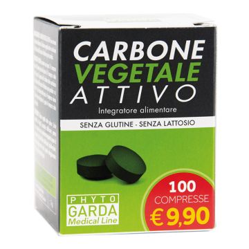 Phyto Garda Carbone Vegetale Attivo Integratore 100 Compresse