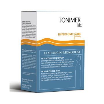 Tonimer Lab Hypertonic 600 Soluzione 18 flaconi monodose