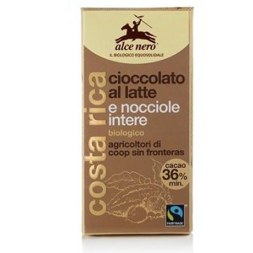 Alce Nero Tavoletta Cioccolato Latte/Nocciola 100g