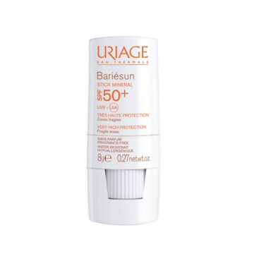 Uriage Bariesun Stick Solare Minerale SPF 50+ Protezione Viso Corpo e Zone Sensibili 8 g