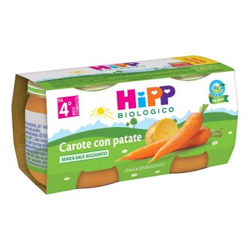 HiPP Bio Omogeneizzato Carote e Patate 2x80 g 4m+