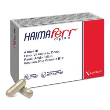 Haimaferr Integratore per Carenze di Ferro 30 Capsule