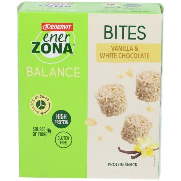 EnerZona Bites Vaniglia e Cioccolato Bianco 5 Minipack da 24 g