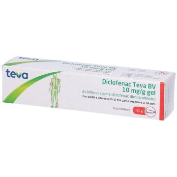 Diclofenac teva bv 10 mg/g gel