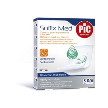 Pic Soffix Med Cerotti 10x10 Antibatterico 5 Pezzi