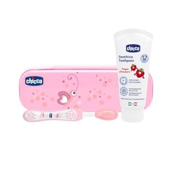 Chicco set dentale rosa 12m+