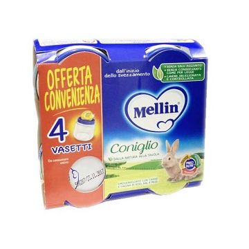 Mellin omogeneizzato coniglio 4x80g
