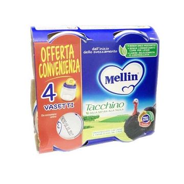 Mellin omogeneizzato tacchino 4x80g