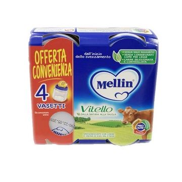 Mellin omogeneizzato vitello 4x80g