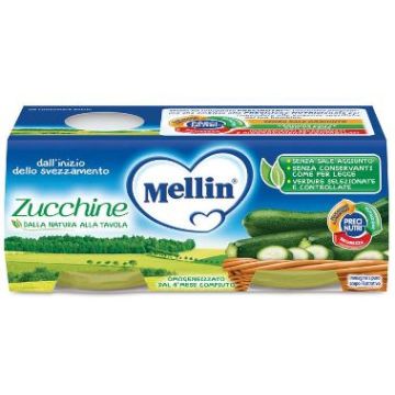 Mellin omog zucchine 2x80g