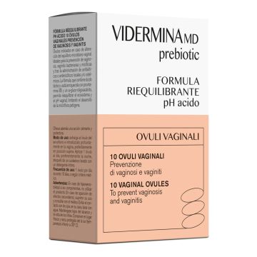 Vidermina Prebiotic Ovuli Vaginali 10 Pezzi