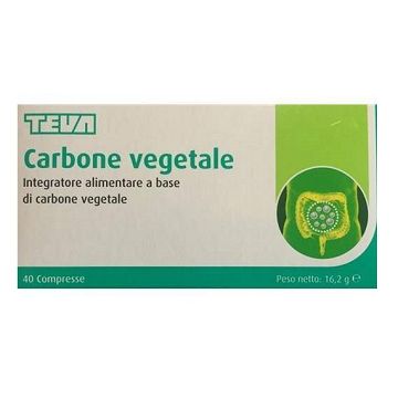 Carbone vegetale 40 compresse teva
