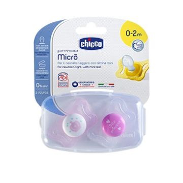Chicco Succhietto Micro girl 0-2m 2pezzi