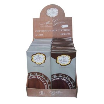 Gallucci Tavolette cioccolato a latte senza zucchero