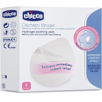 Chicco Natural Feeling Dischetti Idrogel Anti Ragadi 6 Pezzi