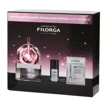 Filorga Xmas Coffret Ncef Revitalize 2025 1 Ncef Revitalize Crema 50 ml + 1 Ncef Revitalize Serum 5 ml + 1 Ncef Revitalize Sheet Mask