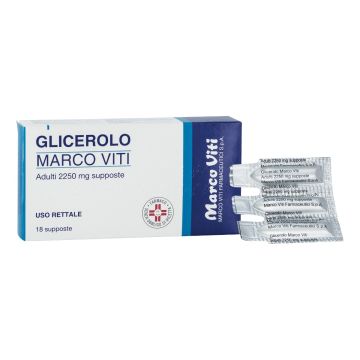 Glicerolo Marco Viti Adulti 18 Supposte 2250mg