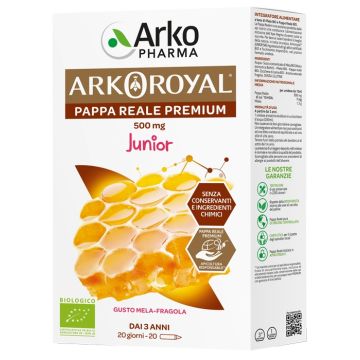 Arkoroyal Pappa Reale 500mg Bio Junior 20 Fialoidi