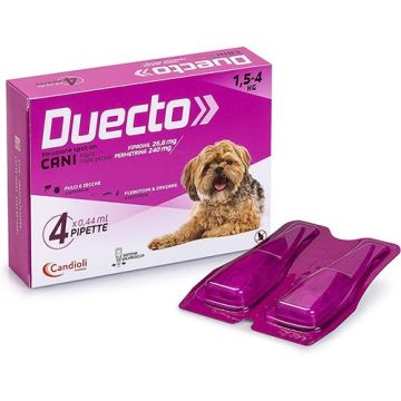 DUECTO CANE SPOT-ON CF. (4 PIPETTE) 1,5-4 KG