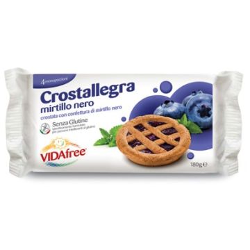 Vidafree Crostallegra Gusto Mirtillo Nero Senza Glutine 180g