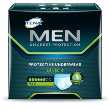 Tena Men Premium Fit Protective Underwear Livello 4 Maxi 10 Pezzi