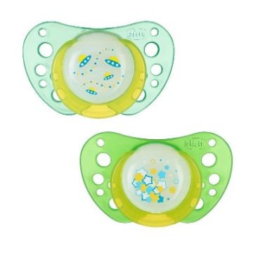 Chicco Succhietto air Silicone lum  6-12m2pezzi