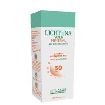Lichtena sole mineral crema spf 50 100 g per pelli intolleranti