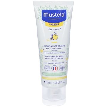 Mustela Crema Viso Nutriente alla Cold Cream per Pelle Secca 40 ml