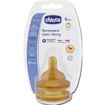Chicco Tettarella wb Caucciù f/v 3f 4m+ 2 pezzi