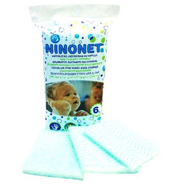 Ninonet Spugnetta Sap.bamb.6pezzi