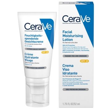 Cerave Crema Viso Idratante Spf25 52 Ml